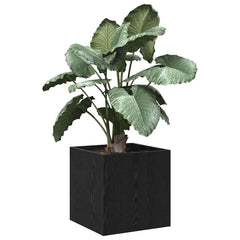 vidaXL Planter Box Black Oak 40 x 40 x 40 cm Engineered Wood 3