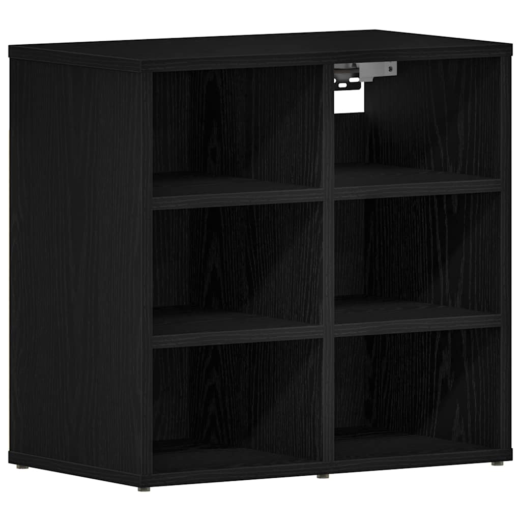 vidaXL Shoe Cabinet 2 pcs 52 x 30 x 50.5 cm Engineered Wood Black Oak 5