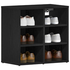 vidaXL Shoe Cabinet 2 pcs 52 x 30 x 50.5 cm Engineered Wood Black Oak 3