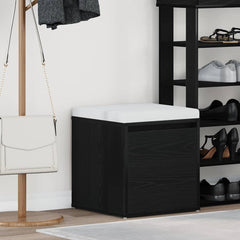 vidaXL Chest of Drawers Black Oak 40.5 x 40 x 40 cm Engineered Wood 1