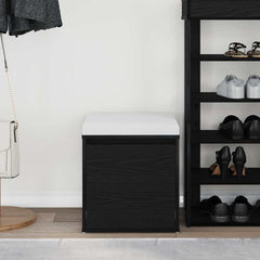 vidaXL Chest of Drawers Black Oak 40.5 x 40 x 40 cm Engineered Wood 4