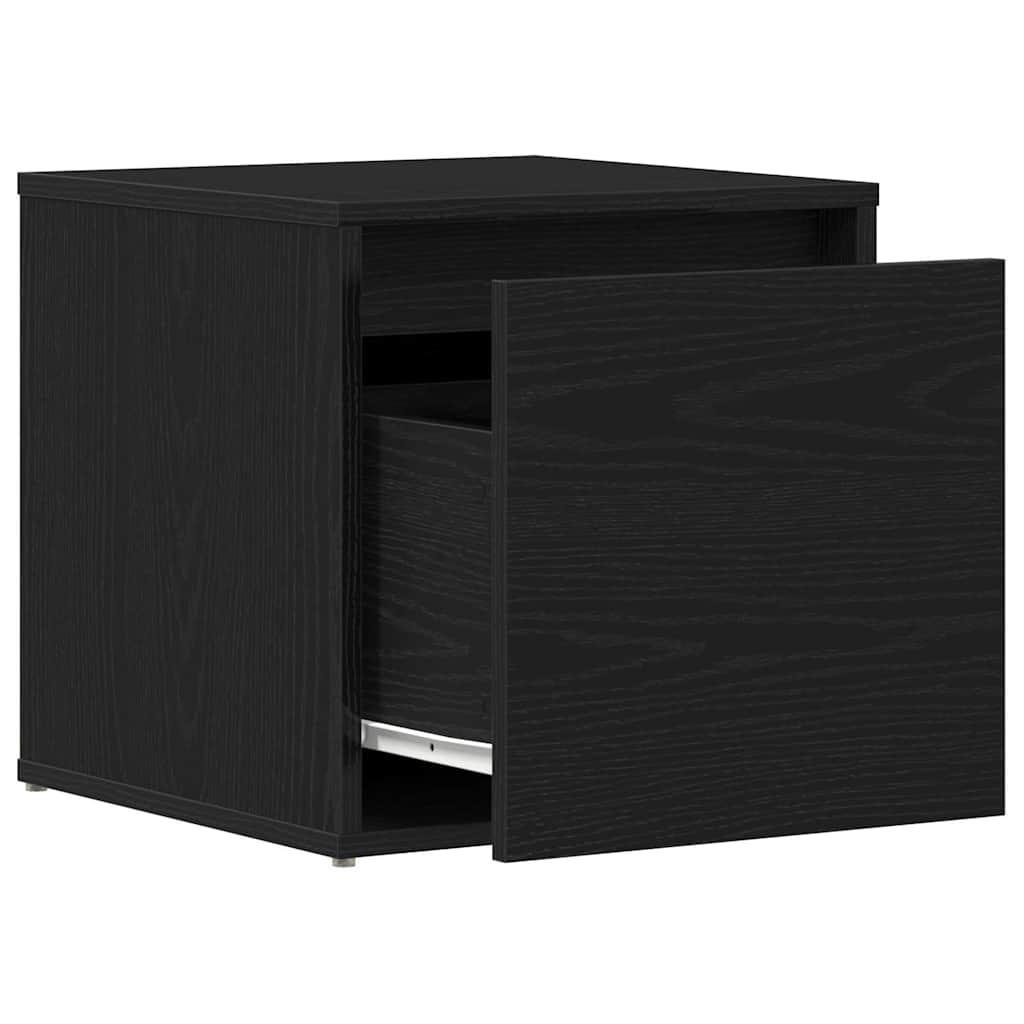 vidaXL Chest of Drawers Black Oak 40.5 x 40 x 40 cm Engineered Wood 5