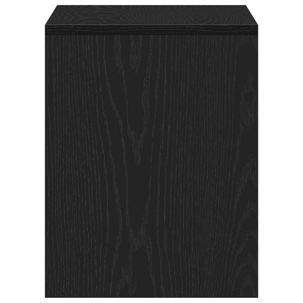 vidaXL Dressing Stool Black oak 70 x 35 x 45 cm Engineered Wood 5