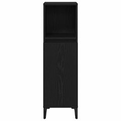 vidaXL Bathroom Cabinet Black Oak 30 x 30 x 100 cm Engineered Wood 6