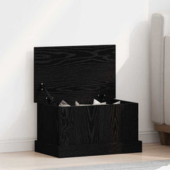 vidaXL Storage Box Black oak 50 x 30 x 28 cm Engineered Wood 1
