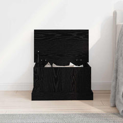 vidaXL Storage Box Black oak 50 x 30 x 28 cm Engineered Wood 4