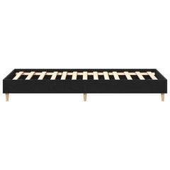 vidaXL Bed Frame Black Oak 203 x 93 x 25 cm Engineered Wood 6