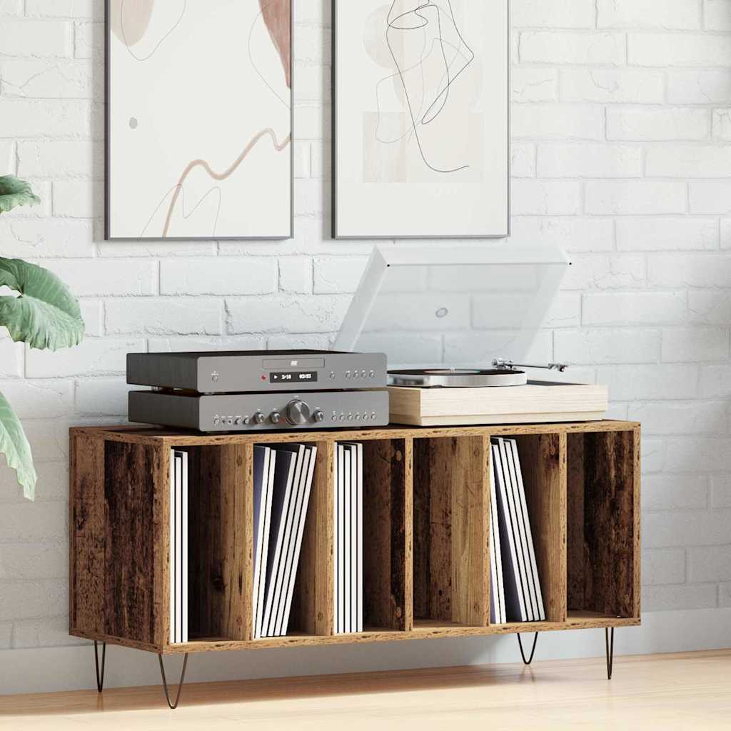vidaXL Record Cabinet Old wood 100 x 38 x 48 cm Engineered Wood 1