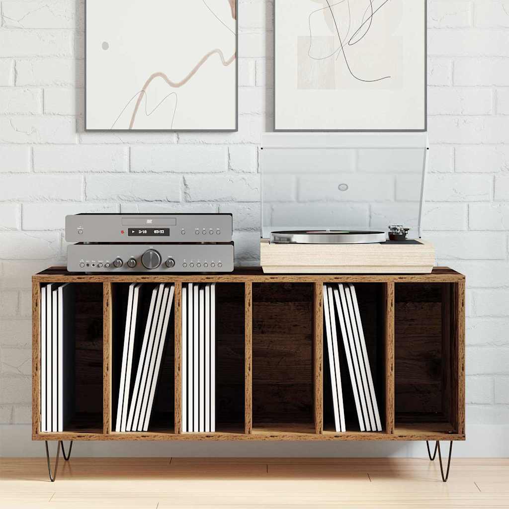 vidaXL Record Cabinet Old wood 100 x 38 x 48 cm Engineered Wood 4