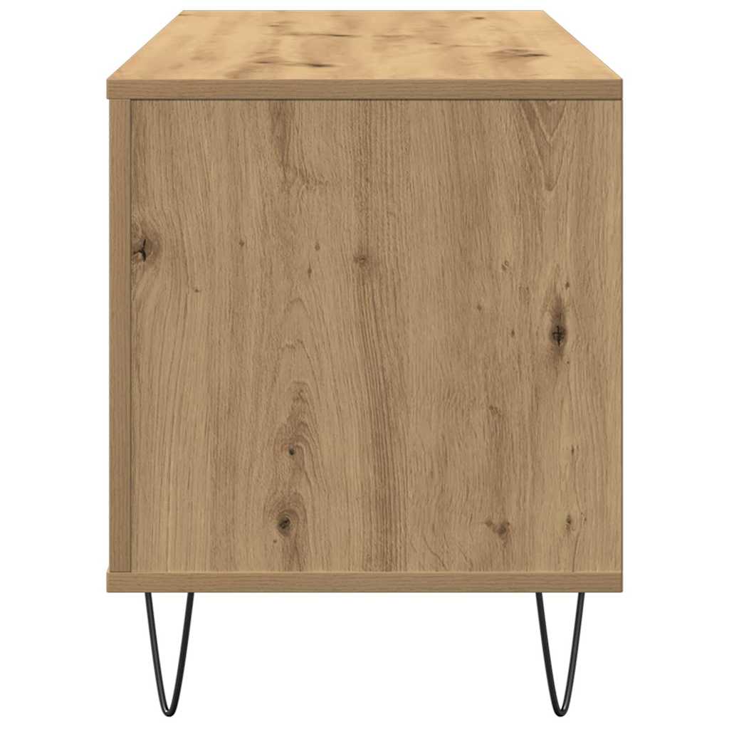 vidaXL Record Cabinet Artisan oak 100 x 38 x 48 cm Engineered Wood 6