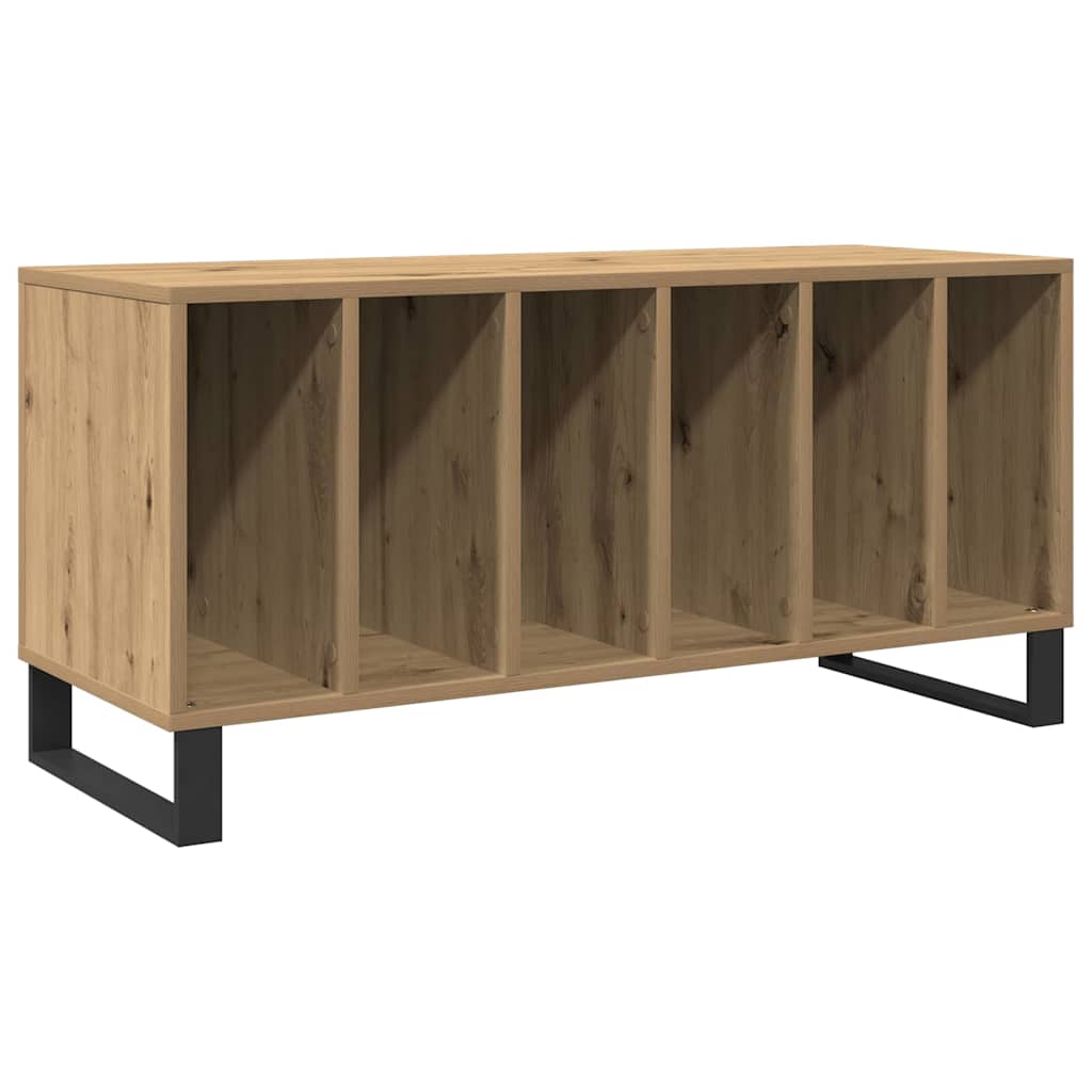 vidaXL Record Cabinet Artisan oak 100 x 38 x 48 cm Engineered Wood 2