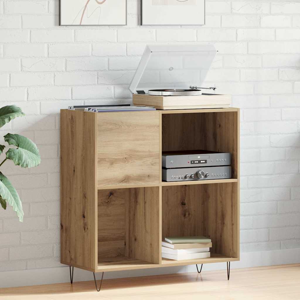 vidaXL Record Cabinet Artisan oak 85 x 38 x 89 cm Engineered Wood 1