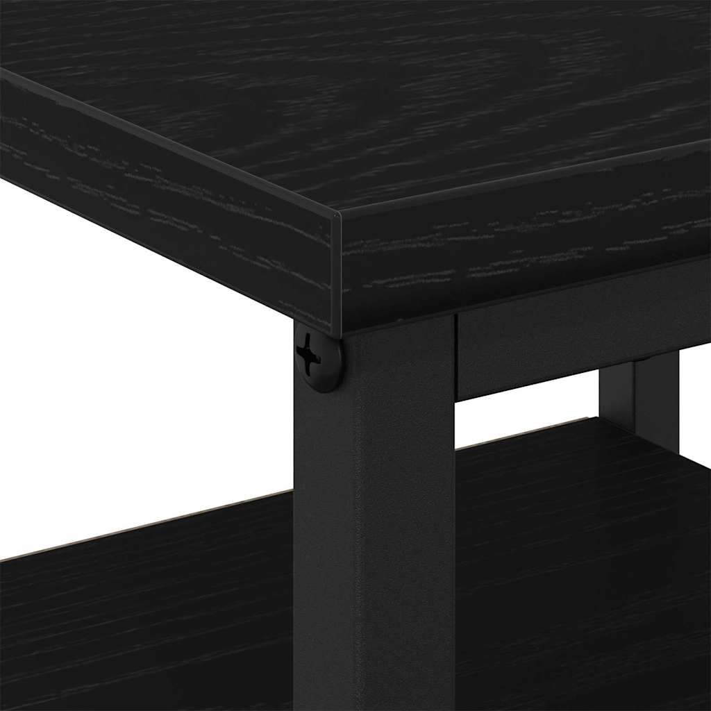vidaXL Bedside Cabinet 2 pcs Black Oak 34 x 36 x 50 cm Engineered Wood 6