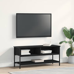 vidaXL TV Cabinet Set 100 x 35 x 45 cm Black Oak Engineered Wood 1