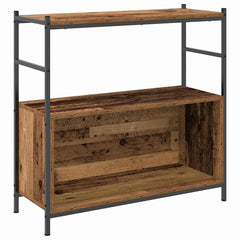 vidaXL Bookshelf 80 x 30 x 78.5 cm Engineered Wood Smoked Oak 2