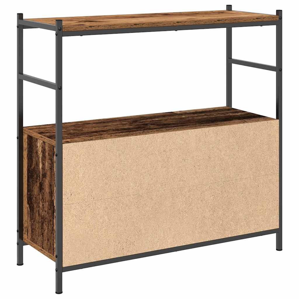 vidaXL Bookshelf 80 x 30 x 78.5 cm Engineered Wood Smoked Oak 5