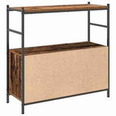 vidaXL Bookshelf 80 x 30 x 78.5 cm Engineered Wood Smoked Oak 5