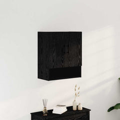 vidaXL Wall-mounted Cabinet 60 x 31 x 70 cm Engineered Wood Black Oak 1