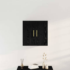 vidaXL Wall-mounted Cabinet 60 x 31 x 70 cm Engineered Wood Black Oak 4