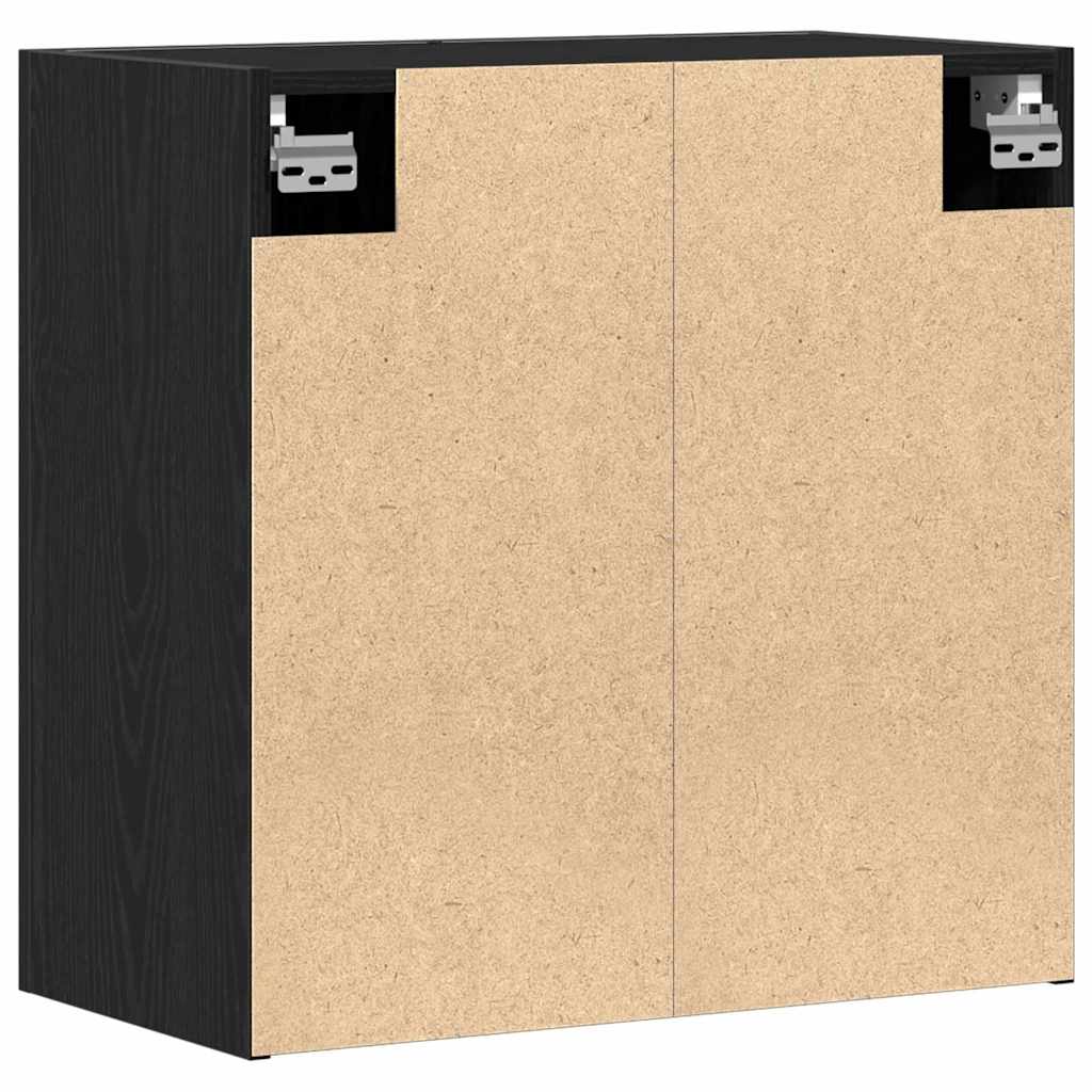 vidaXL Wall-mounted Cabinet 60 x 31 x 70 cm Engineered Wood Black Oak 5