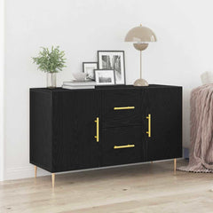 Sideboard 100x36x60 cm Engineered Wood Black oak