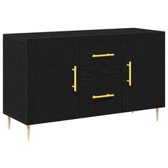Sideboard 100x36x60 cm Engineered Wood Black oak