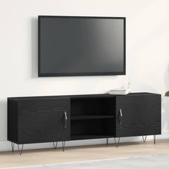 TV Cabinet 150x30x50 cm Engineered Wood Black oak