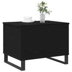 vidaXL Coffee Table Black Oak 60 x 44.5 x 45 cm 2