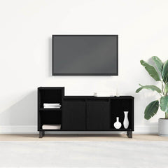vidaXL TV Cabinet Set 100 x 35 x 55 cm Black Oak Engineered Wood 4
