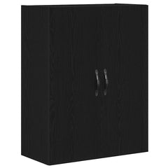 vidaXL Wall-mounted Cabinet Black Oak 69.5 x 34 x 180 cm 2