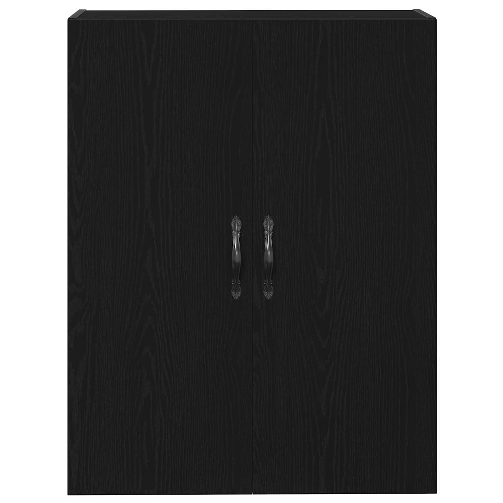 vidaXL Wall-mounted Cabinet Black Oak 69.5 x 34 x 180 cm 6
