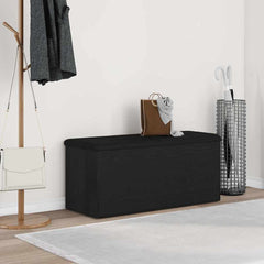 Storage Bench Engineered Wood in Black Oak