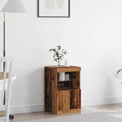 vidaXL LED Sideboard Old Wood 41 x 37 x 67 cm Engineered Wood 1