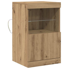 vidaXL LED Sideboard Artisan Oak 41 x 37 x 67 cm Engineered Wood 2