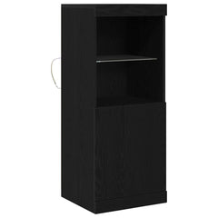 vidaXL LED Sideboard Black Oak 41 x 37 x 100 cm Engineered Wood 5