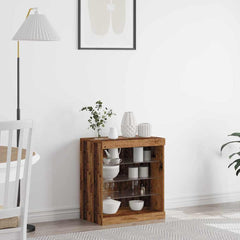 vidaXL LED Sideboard Old Wood 60.5 x 37 x 67 cm Engineered Wood 1