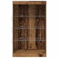 vidaXL LED Sideboard Old Wood 60.5 x 37 x 100 cm Engineered Wood 6