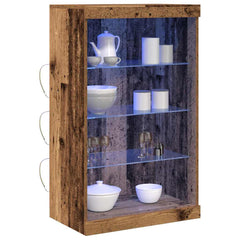 vidaXL LED Sideboard Old Wood 60.5 x 37 x 100 cm Engineered Wood 3