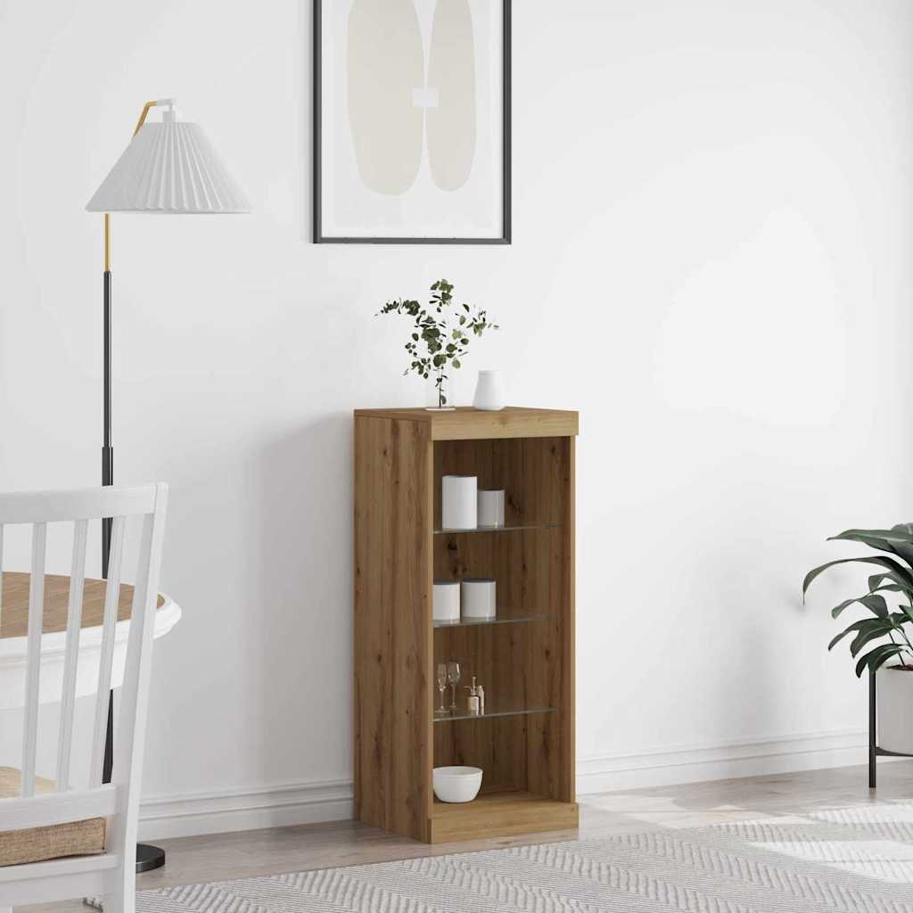 vidaXL Sideboard with LED Lights 41x37x100 cm
