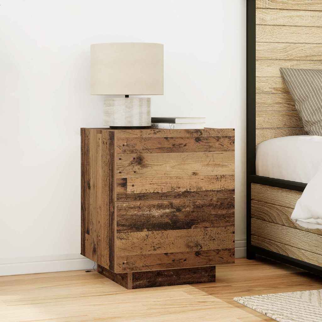 vidaXL Bedside Cabinet Old Wood 45 x 40 x 55 cm Engineered Wood 1