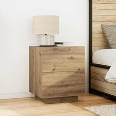 vidaXL Bedside Cabinet Artisan Oak 45 x 40 x 55 cm Engineered Wood 1