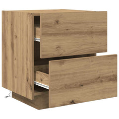 vidaXL Bedside Cabinet Artisan Oak 45 x 40 x 55 cm Engineered Wood 5