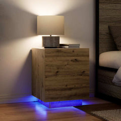 vidaXL Bedside Cabinet 2 pcs Artisan Oak 45 x 40 x 55 cm 5