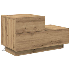 vidaXL Bedside Cabinet Artisan Oak 70 x 36 x 40.5 cm Engineered Wood 2