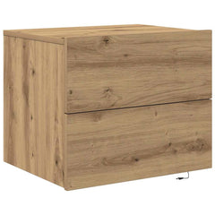 vidaXL Bedside Cabinet Artisan Oak 50 x 39 x 41 cm Engineered Wood 2