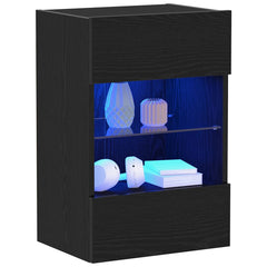 vidaXL TV Cabinet Set 40 x 30 x 60.5 cm Black Engineered Wood 3