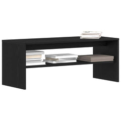 vidaXL TV Cabinet Black Oak 100x40x40 cm Engineered Wood 4