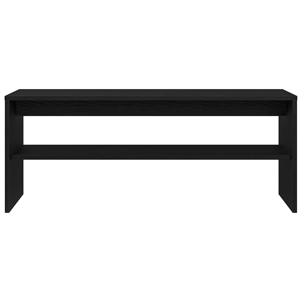 vidaXL TV Cabinet Black Oak 100x40x40 cm Engineered Wood 5