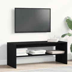 vidaXL TV Cabinet Black Oak 100x40x40 cm Engineered Wood 1