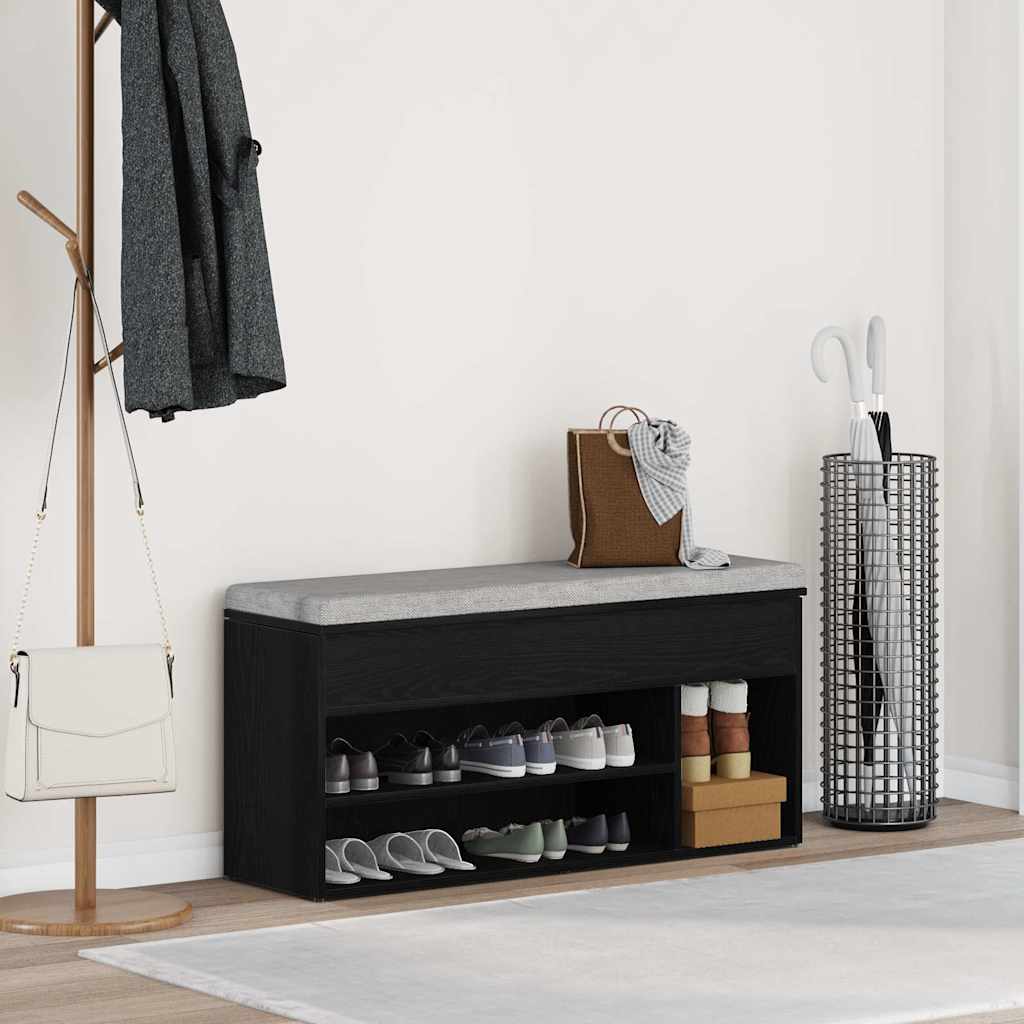 vidaXL Shoe Bench 102x30.5x45 cm Engineered Wood